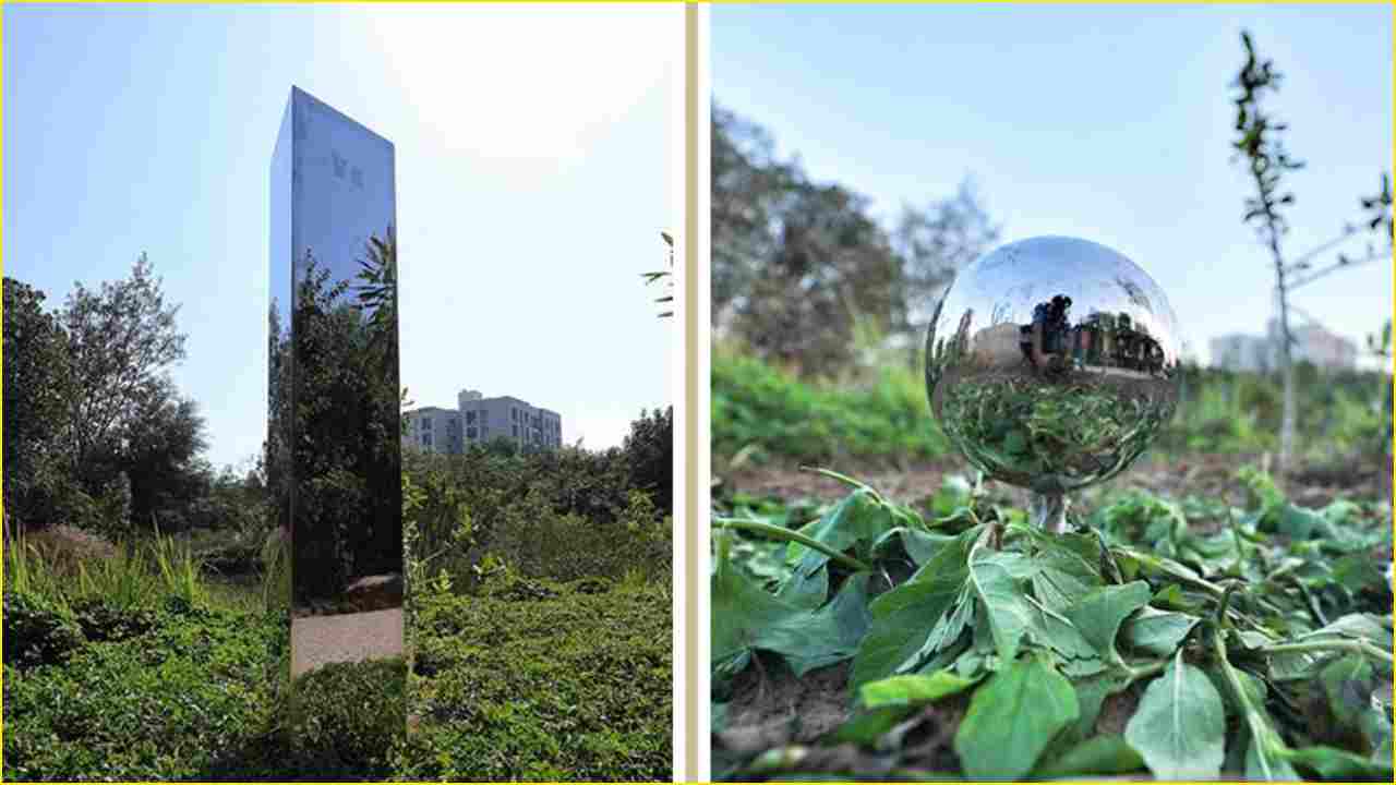 Monolith disappears in Ahmedabad, a metallic sphere found instead with a note