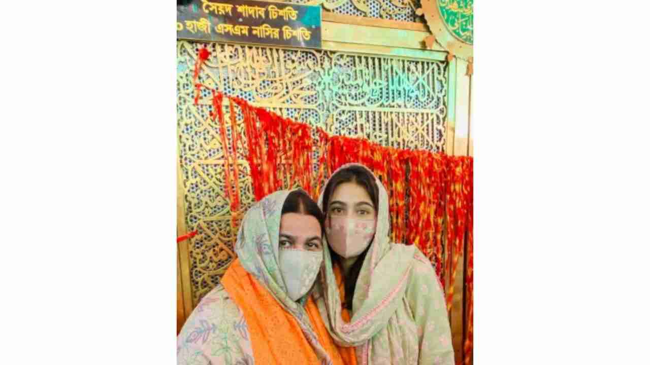 Sara Ali Khan and Amrita Singh twin in light green suit as they visit Ajmer Sharif, see pictures