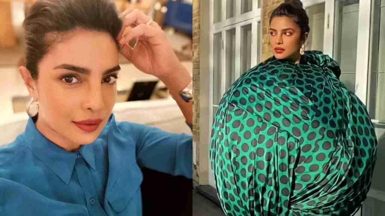 Priyanka Chopra shares ‘boriya bistar’ memes on her green polka dot orb outfit