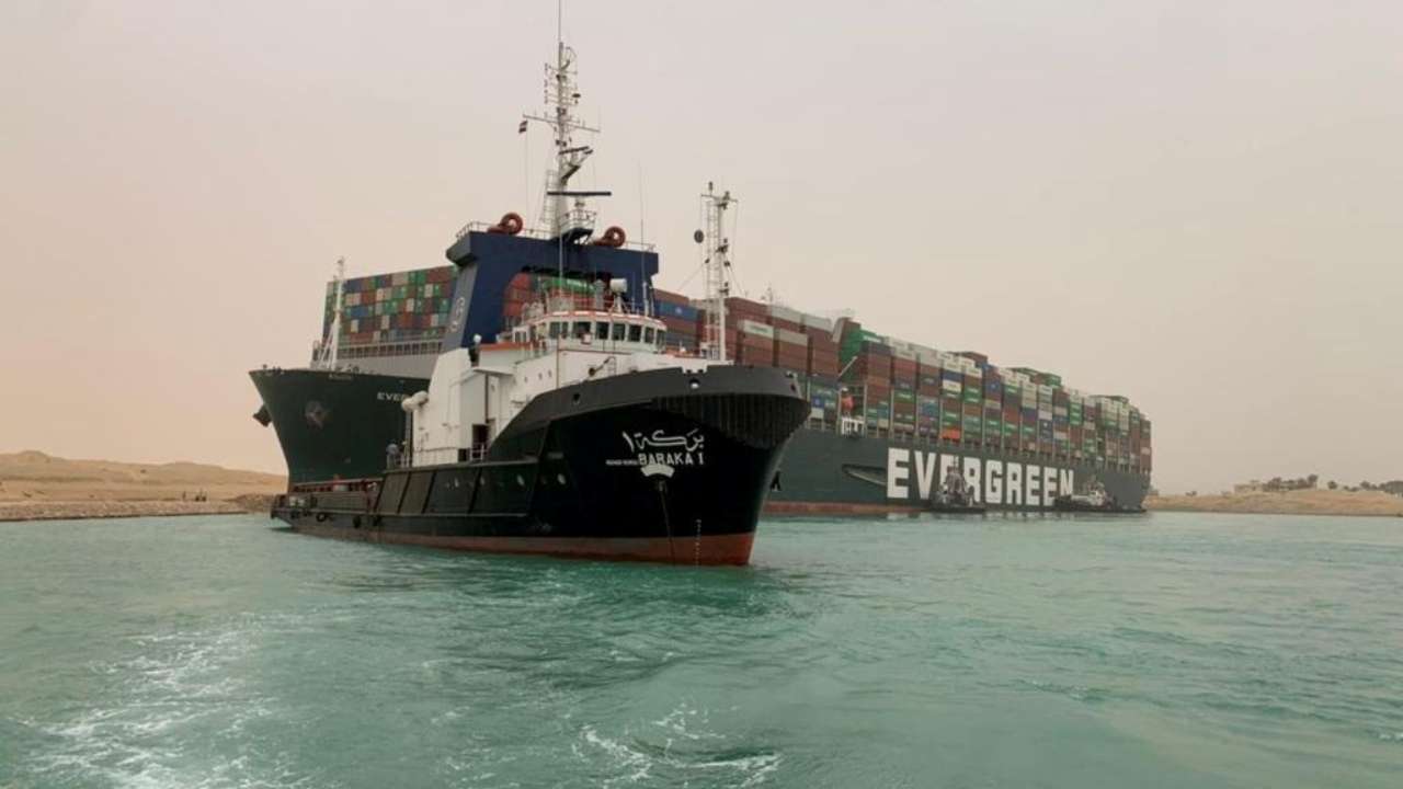 Ever Given ship 'partially refloated,' but still stuck in Suez Canal