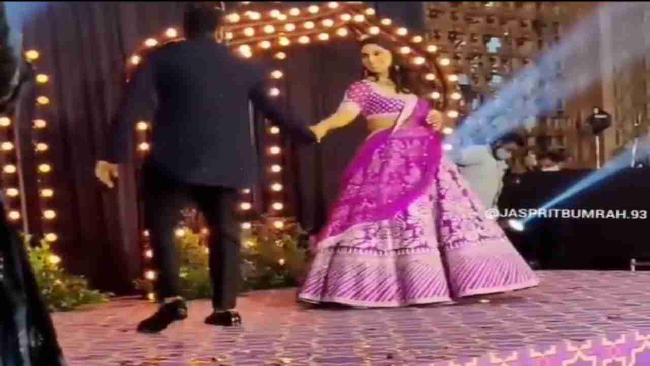 Watch: Jasprit Bumrah and Sanjana Ganesan grooves in their Sangeet function in viral video