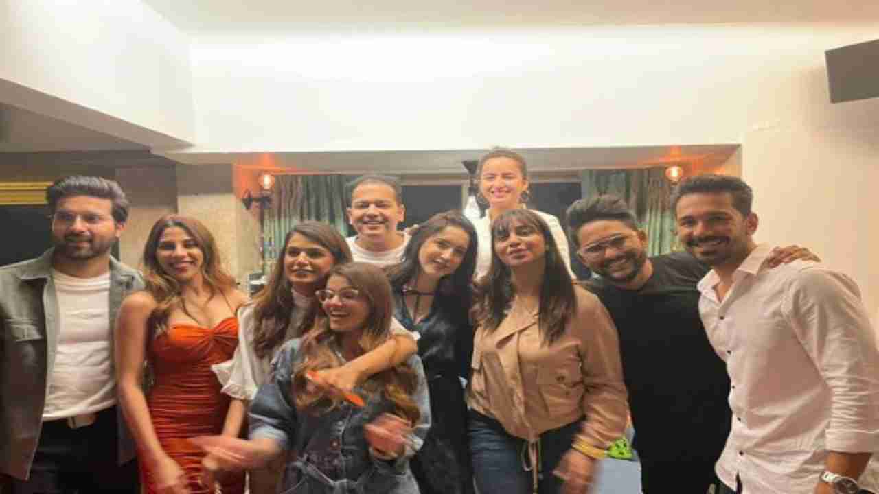 In Pictures: Rubina Dilaik, Abhinav Shukla, Nikki Tamboli, Arshi Khan and others attend Rahul Mahajan's house party