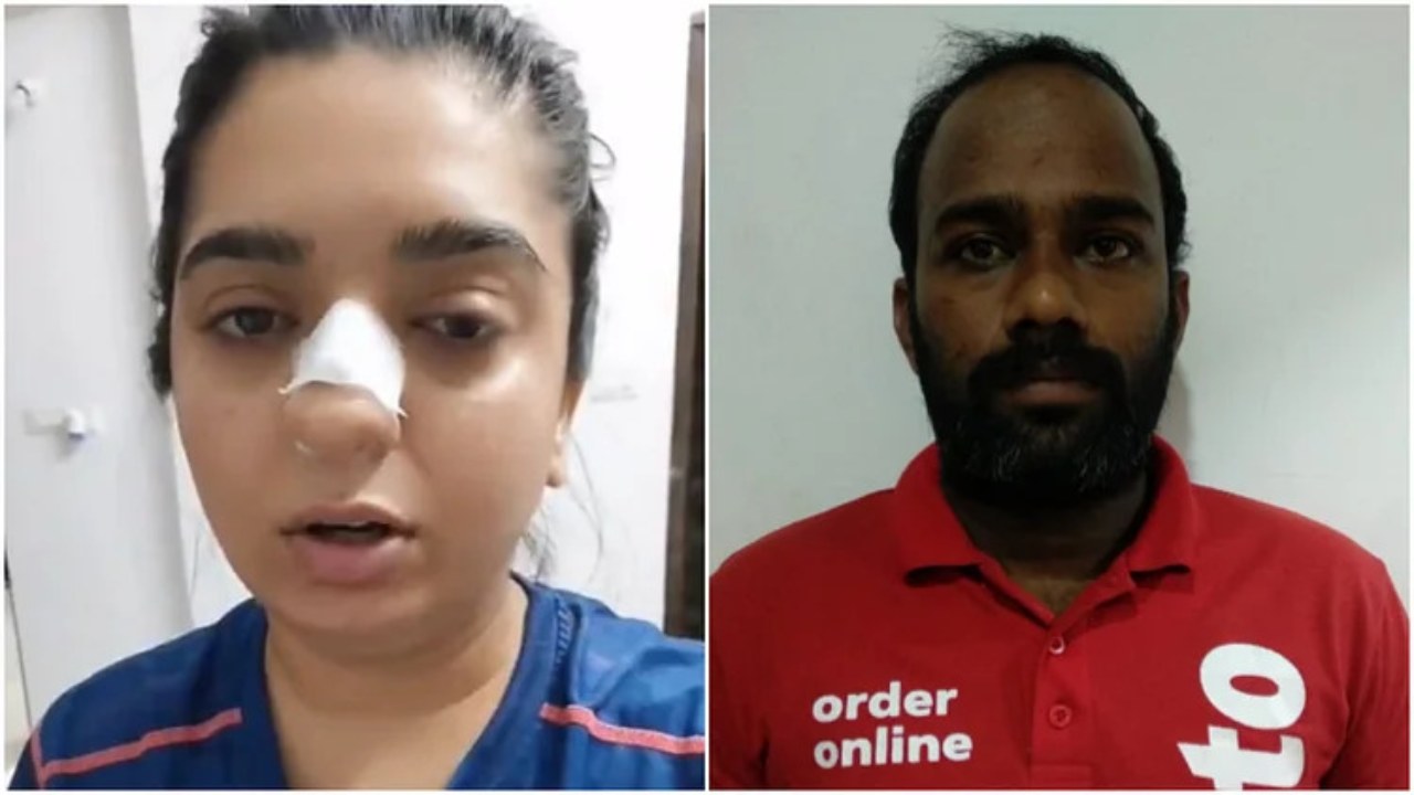‘She hit her nose with her own ring’: Zomato delivery boy refutes Bengaluru Influencer claim 