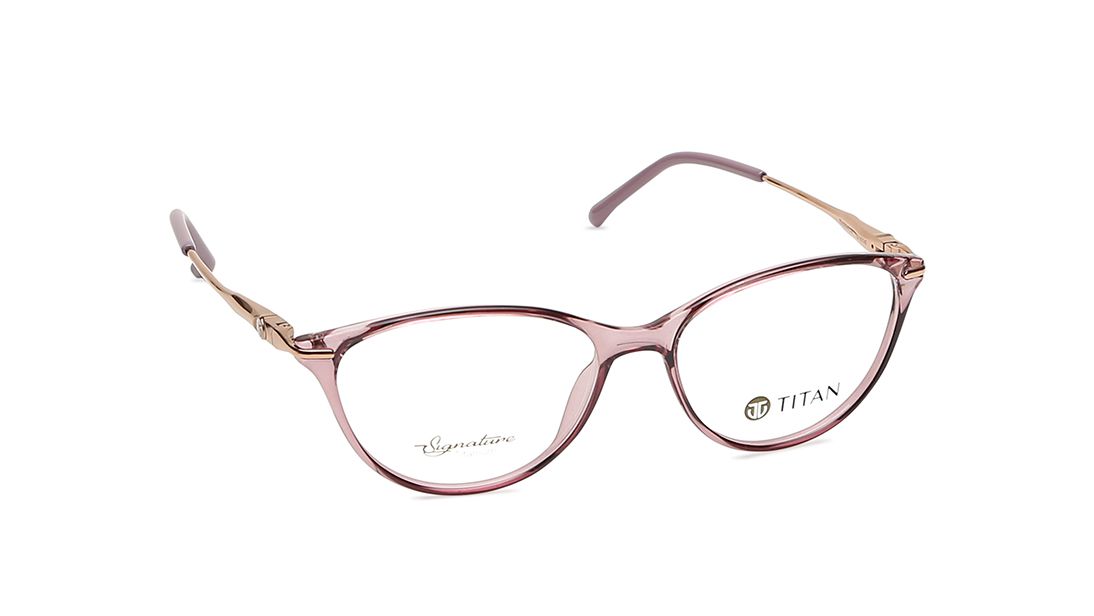 Pink CatEye Rimmed Eyeglasses from Titan