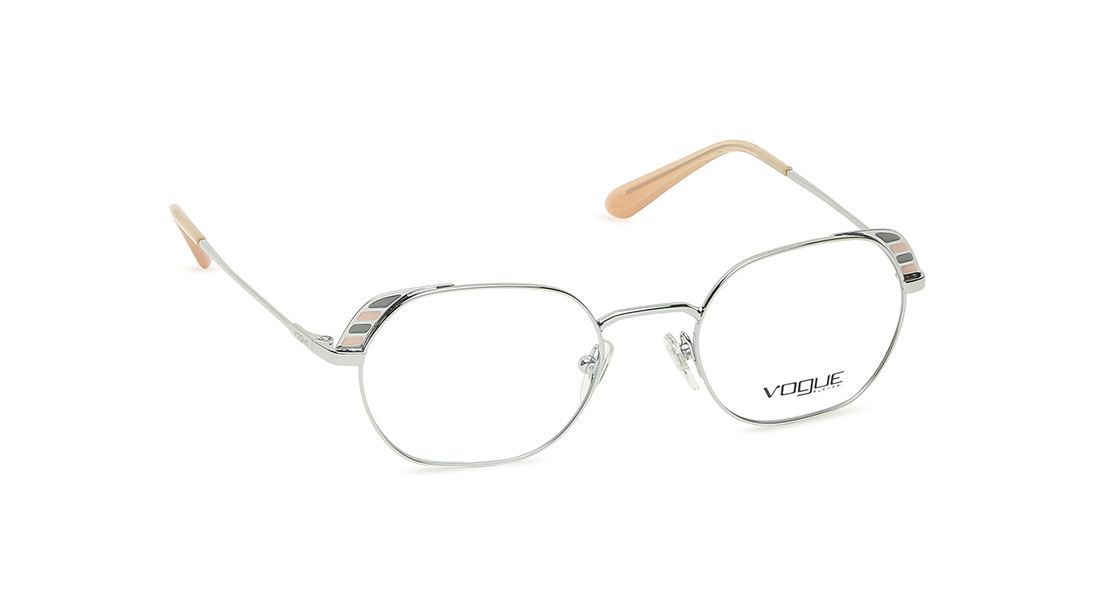 Silver Round Rimmed Eyeglasses from Vogue