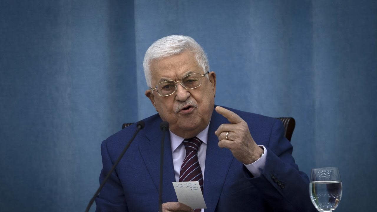 Palestinian President Mahmoud Abbas accuses Israel of committing ‘war crimes’ in Gaza