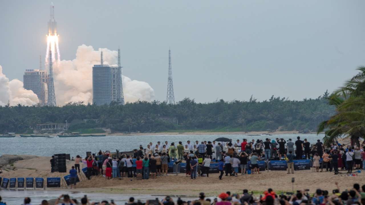Debris from China’s disintegrating rocket falls into Indian Ocean