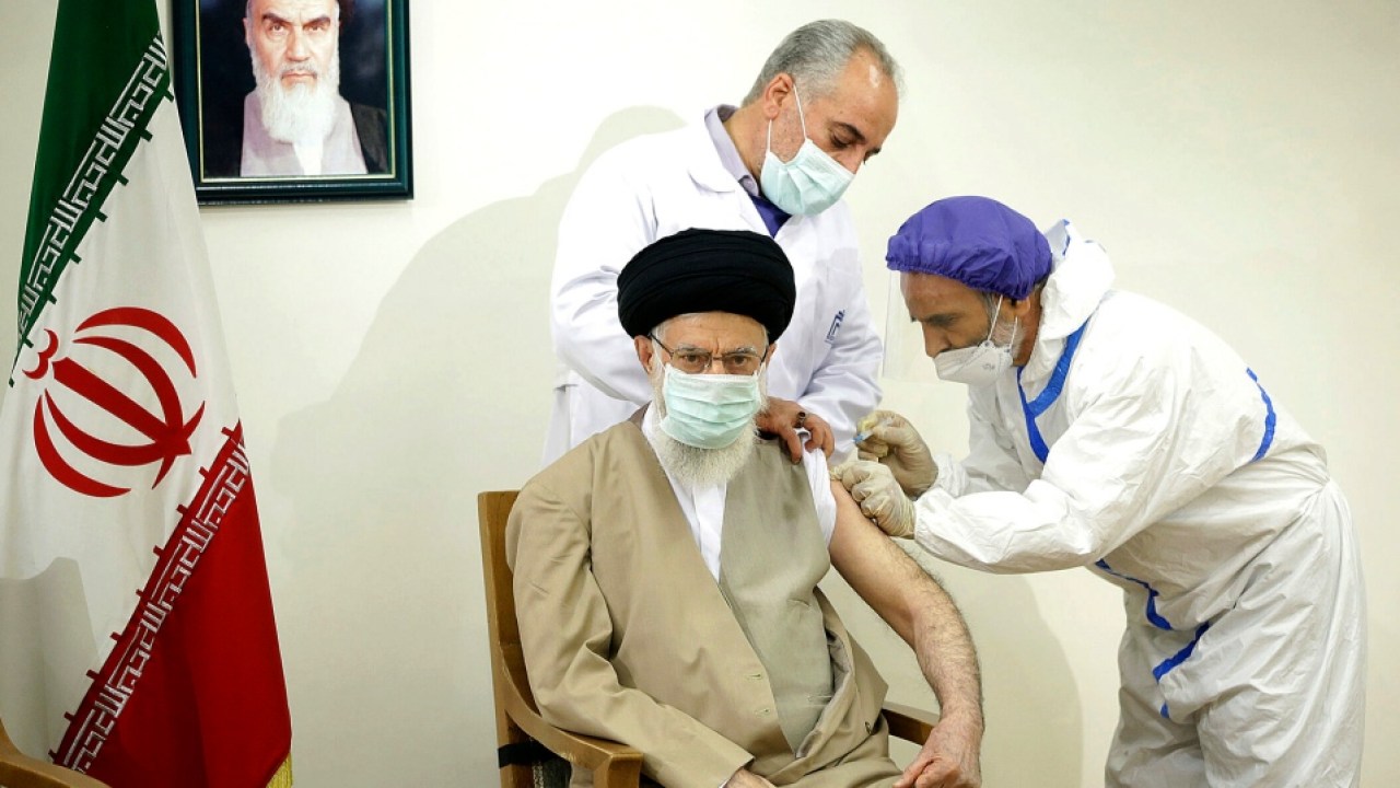 Iran's Supreme Leader Ayatollah Ali Khamenei receives domestic Covid vaccine