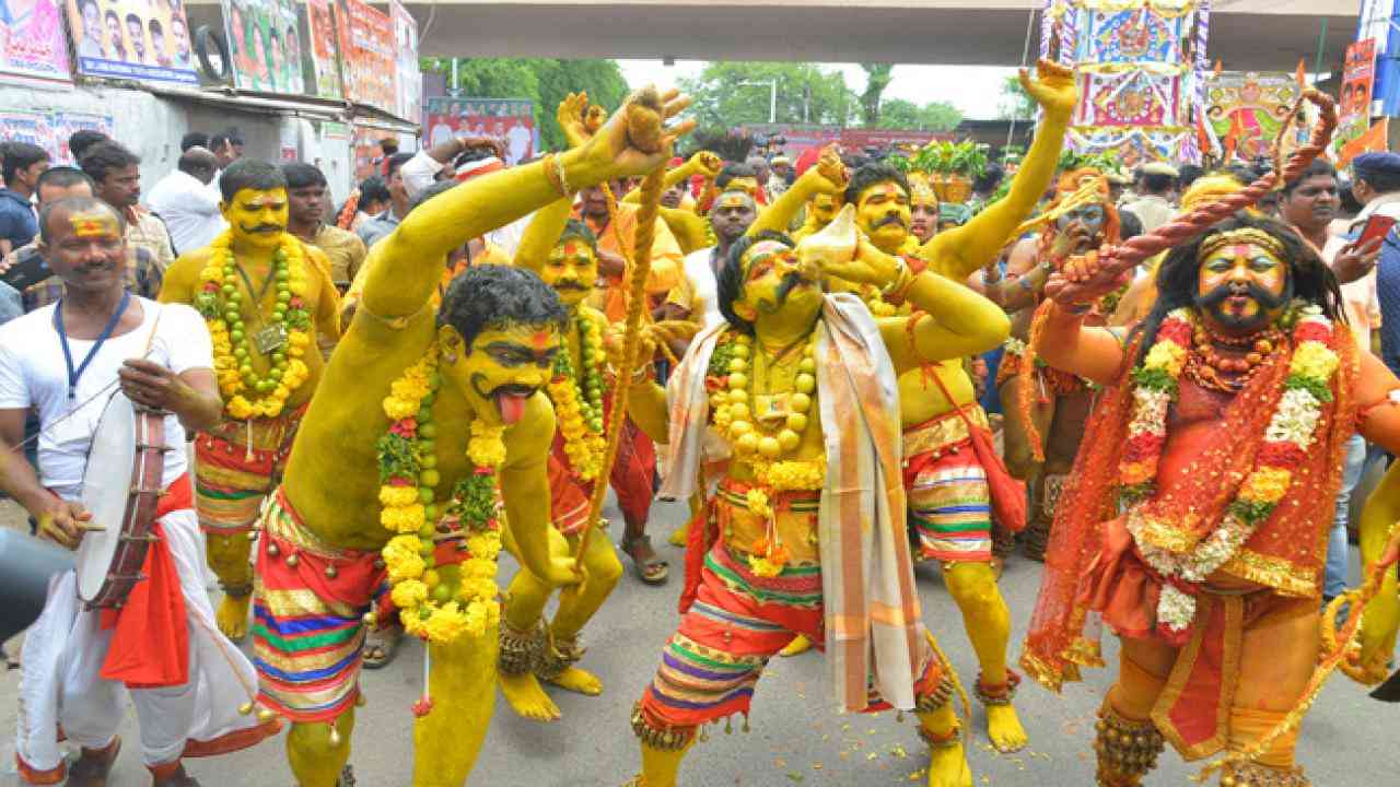 Telangana’s traditional folk festival Bonalu begins with gaiety