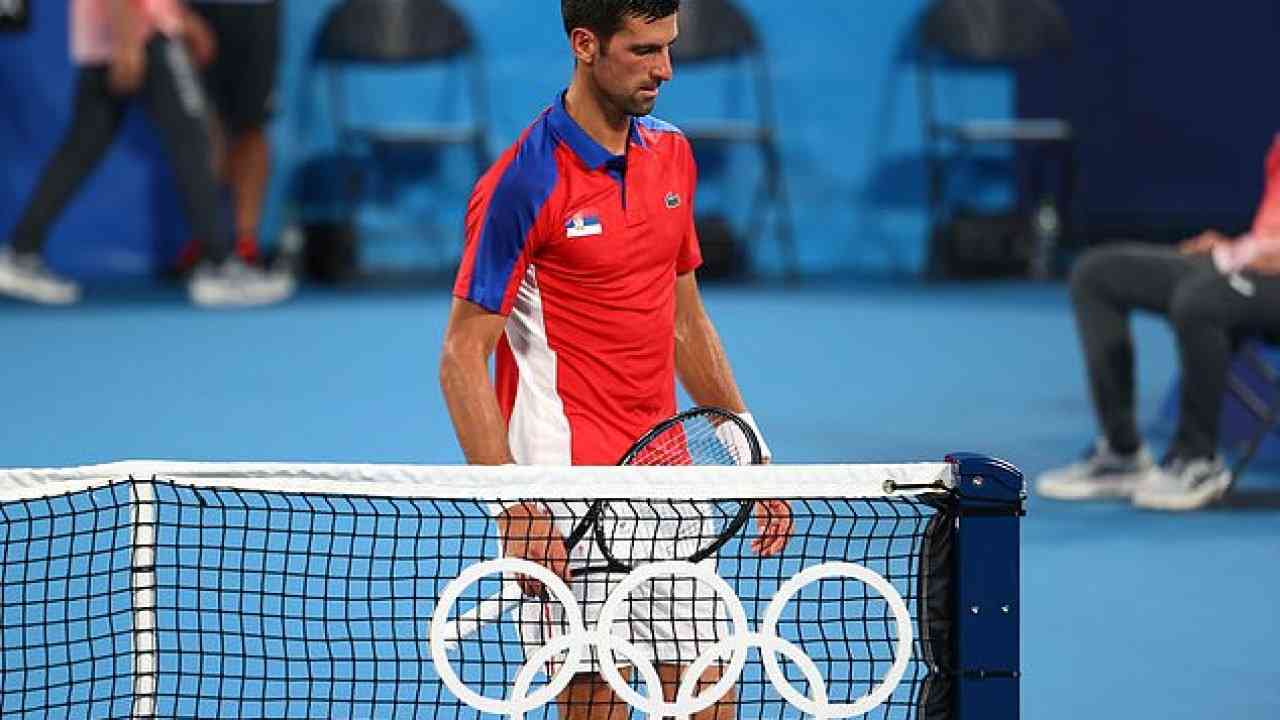 Novak Djokovic's temper flares up in bronze medal match loss