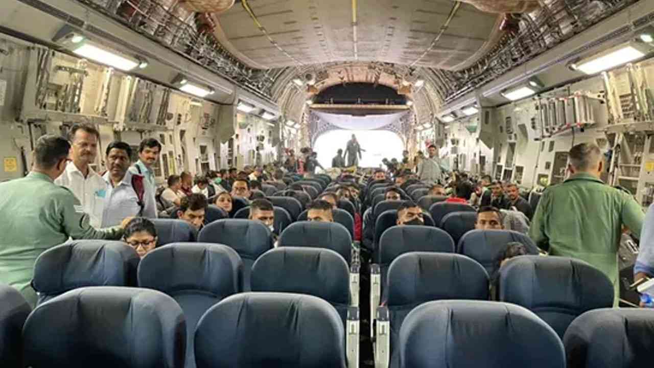 IAF plane carrying 120 Indians from Afghanistan lands at Jamnagar airbase