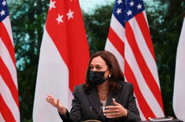 U.S. Vice President Kamala Harris says need to up pressure on Beijing