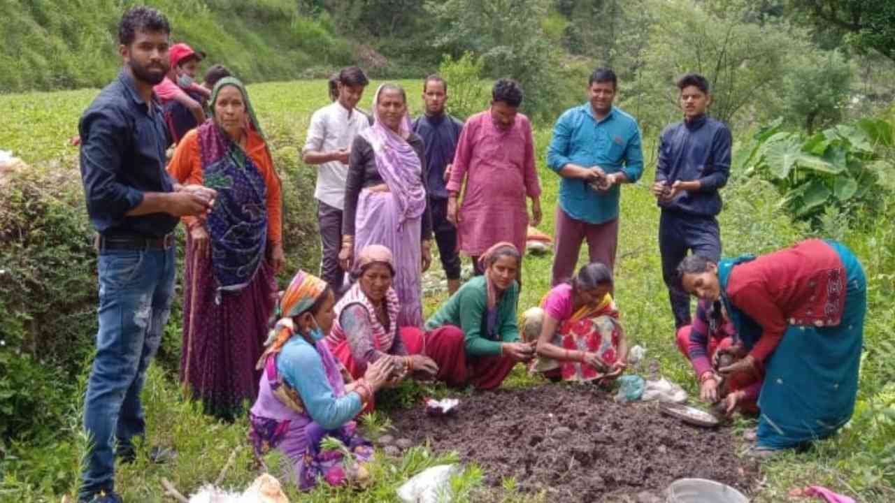 To protect crops from wild animals, Uttarakhand villagers are ‘seed bombing’ forests