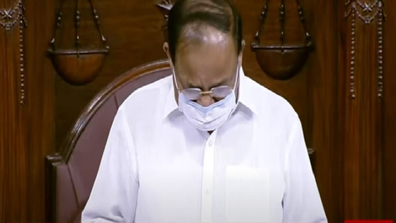 Spent sleepless night after 'sacrilege in temple of democracy': Naidu after opposition protest in Rajya Sabha