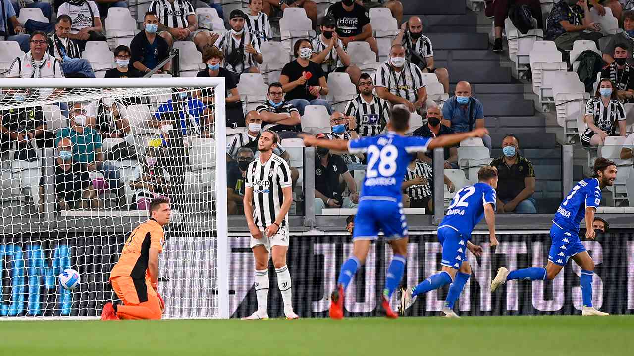 Juventus begin post-Ronaldo era with home defeat to Empoli