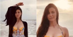 Giorgia Andriani takes a storm over the internet with her new Bikini video from her mini-vacation in Goa