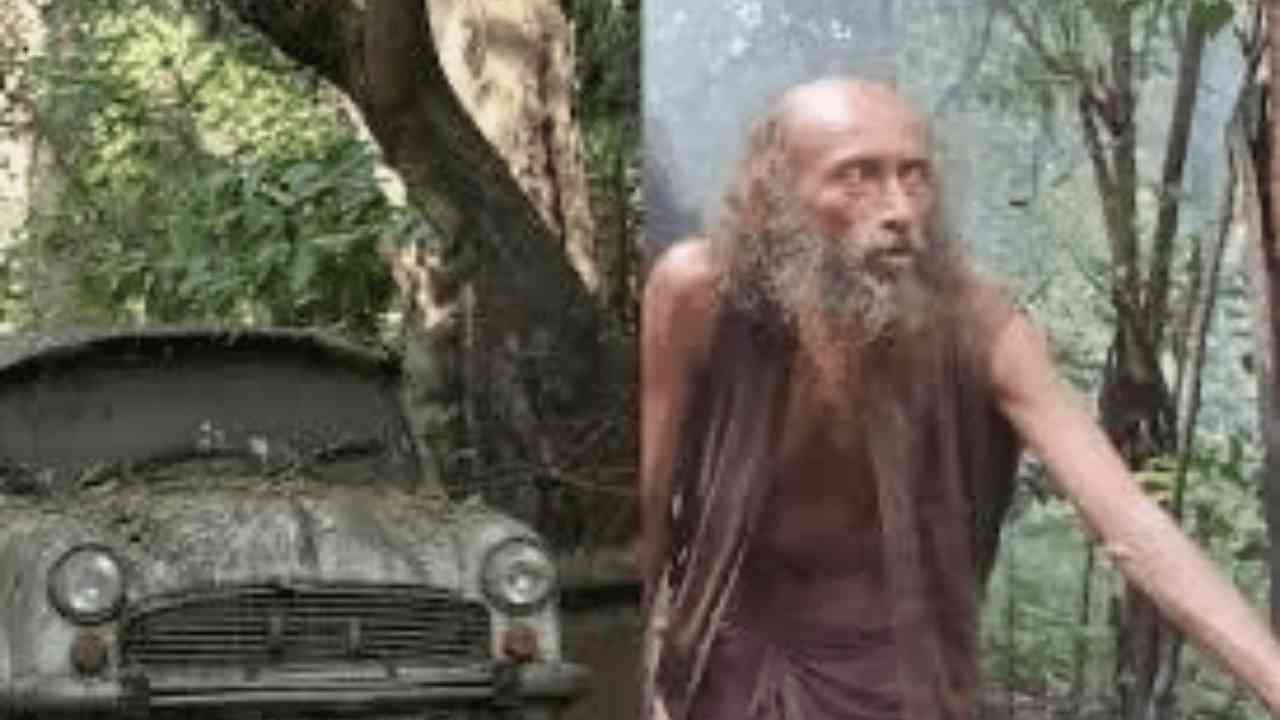 An Ambassador Car parked in the forest for 17 years is home to a Karnataka man