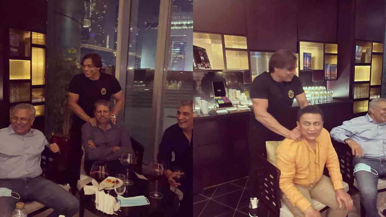 T20 World Cup: Shoaib Akhtar ‘chills out with’ Kapil, Gavaskar ahead of Indo-Pak tie