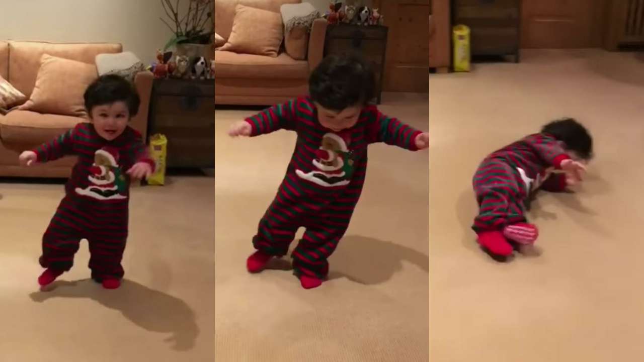 On Taimur's birthday, Kareena Kapoor shares priceless video of him taking his first steps