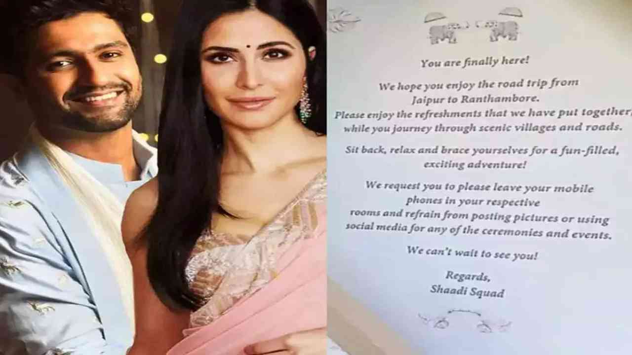 Photo of welcome note of Katrina-Vicky’s wedding goes viral; Know what it says