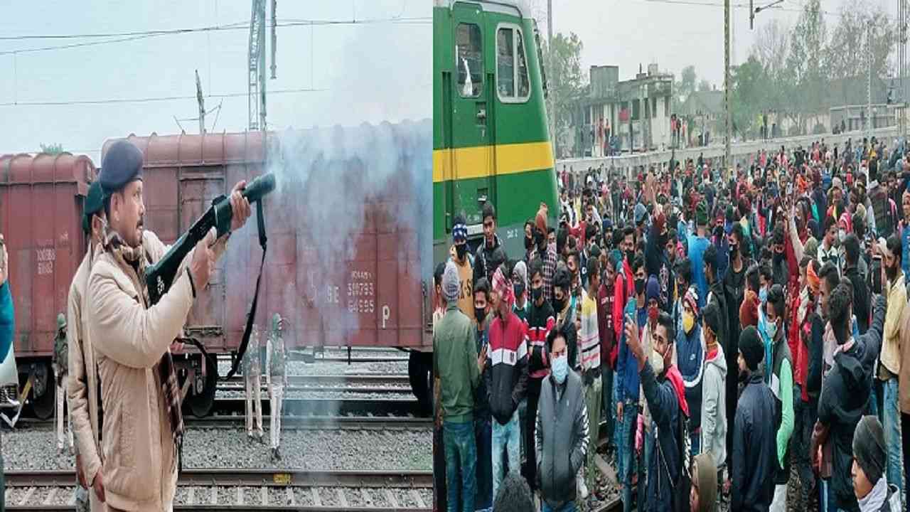 RRB-NTPC result row: Protests spread across Bihar, train services hit