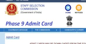 SSC Phase 9 2022: Know expected date, admit card and application status