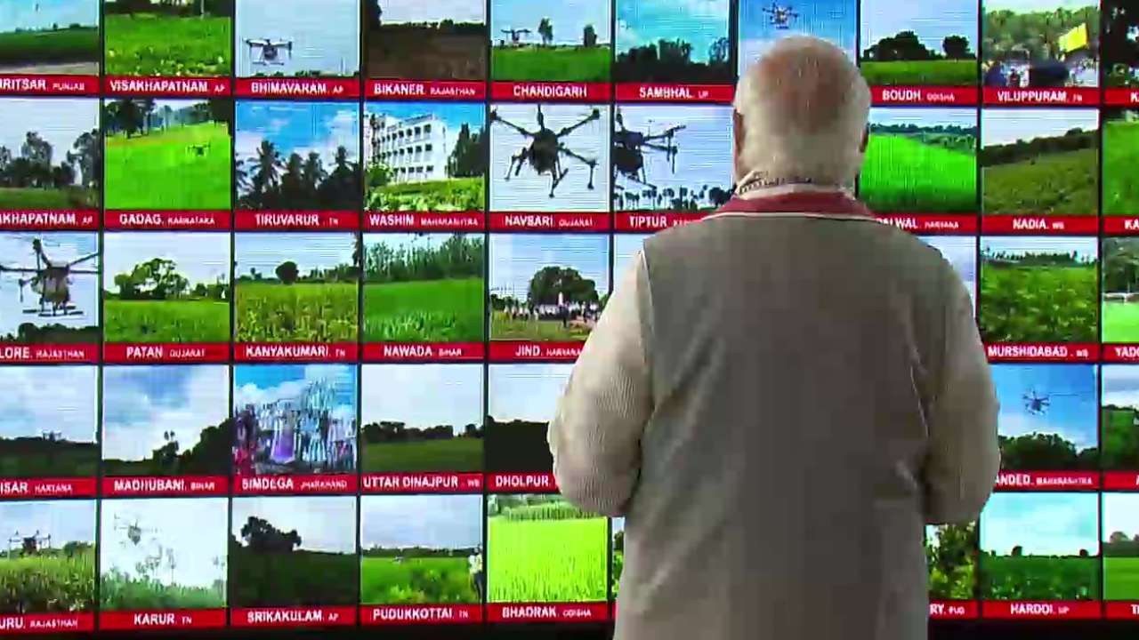 PM flags off 100 'kisan drones', says growing drone sector to open infinite possibilities