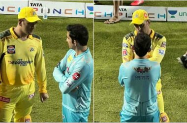 IPL 2022: LSG mentor Gautam Gambhir catches up with 'skipper' MS Dhoni after win over CSK