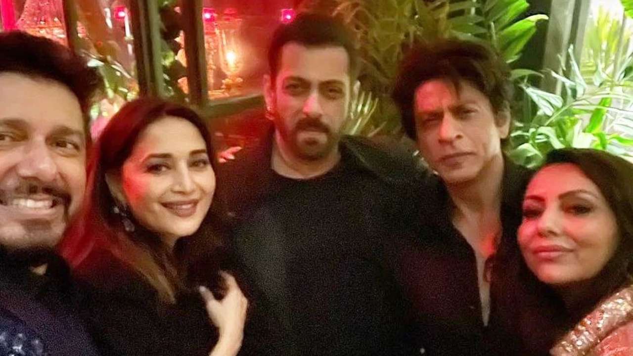 Salman, Shah Rukh, Madhuri Dixit ooze stardom in selfie frame