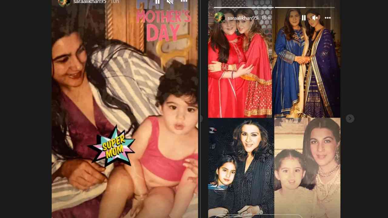 "My whole world", writes Sara Ali Khan for mum Amrita Singh on this Mother's Day