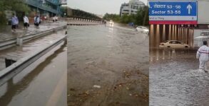 Waterlogging disrupts traffic on NH-48, heavy congestion at Narsinghpur