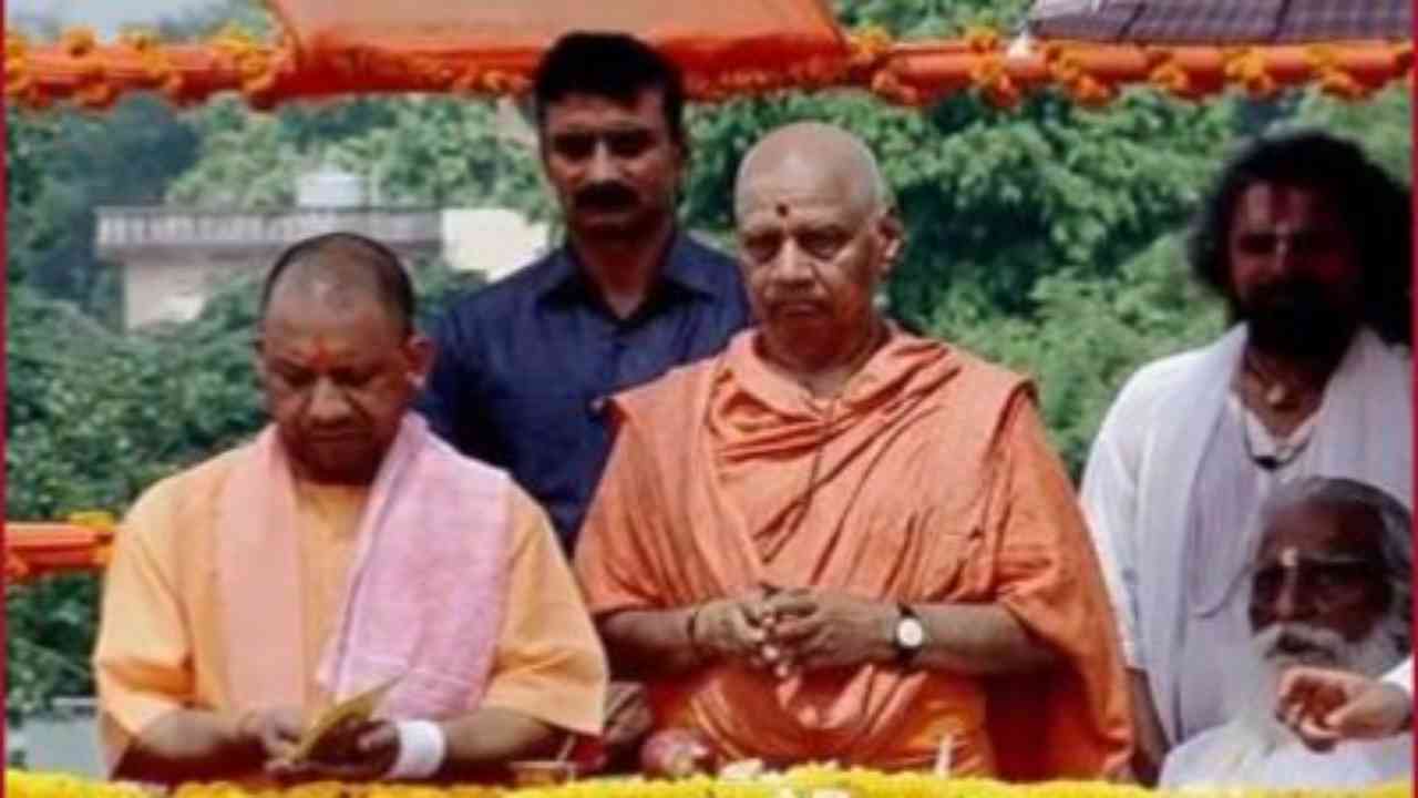 Ayodhya: CM Yogi lays foundation stone of Ram Mandir's 'Garbha Griha'