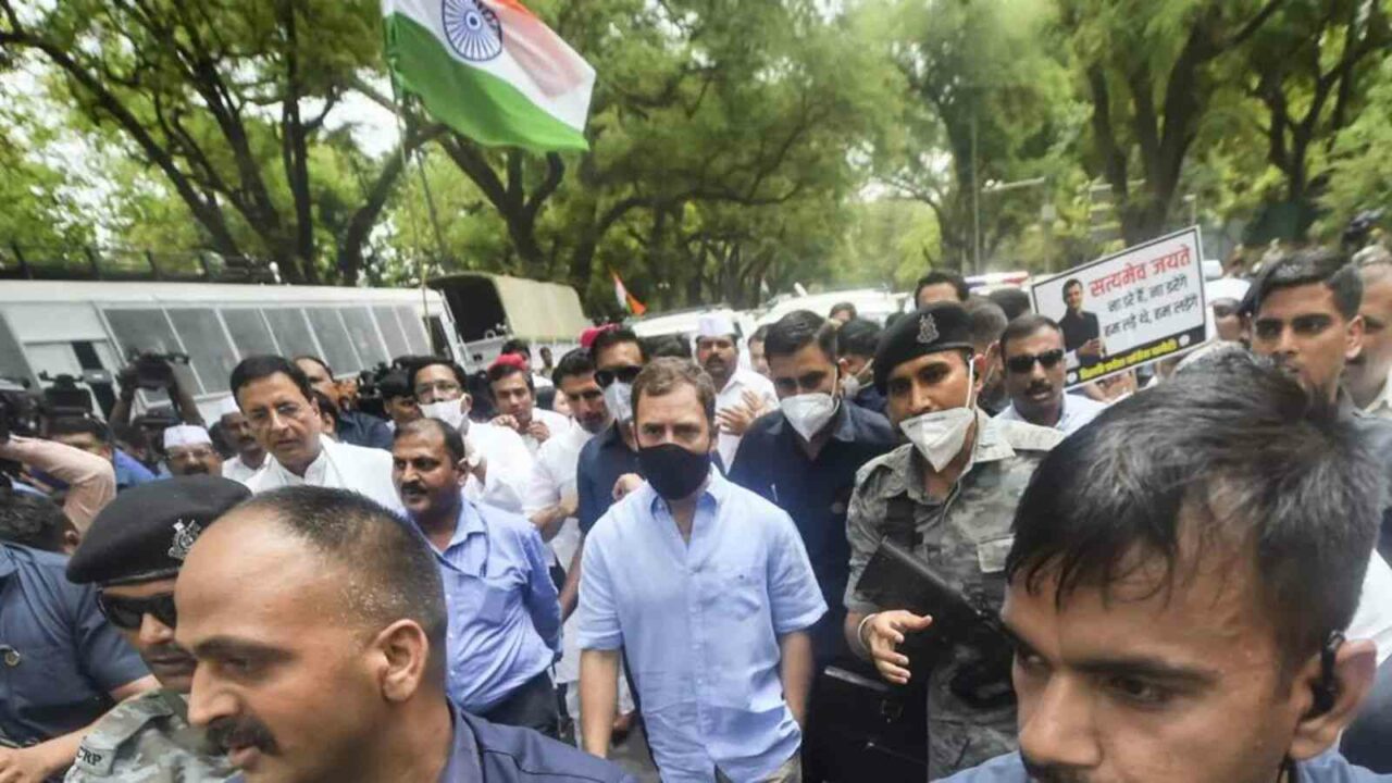Congress takes out march, many leaders detained as Rahul appears before ED in money laundering case