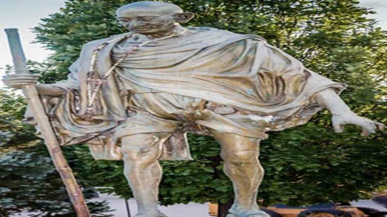 Mahatma Gandhi Statue defaced at Hindu temple in Canada, police probing it as hate crime
