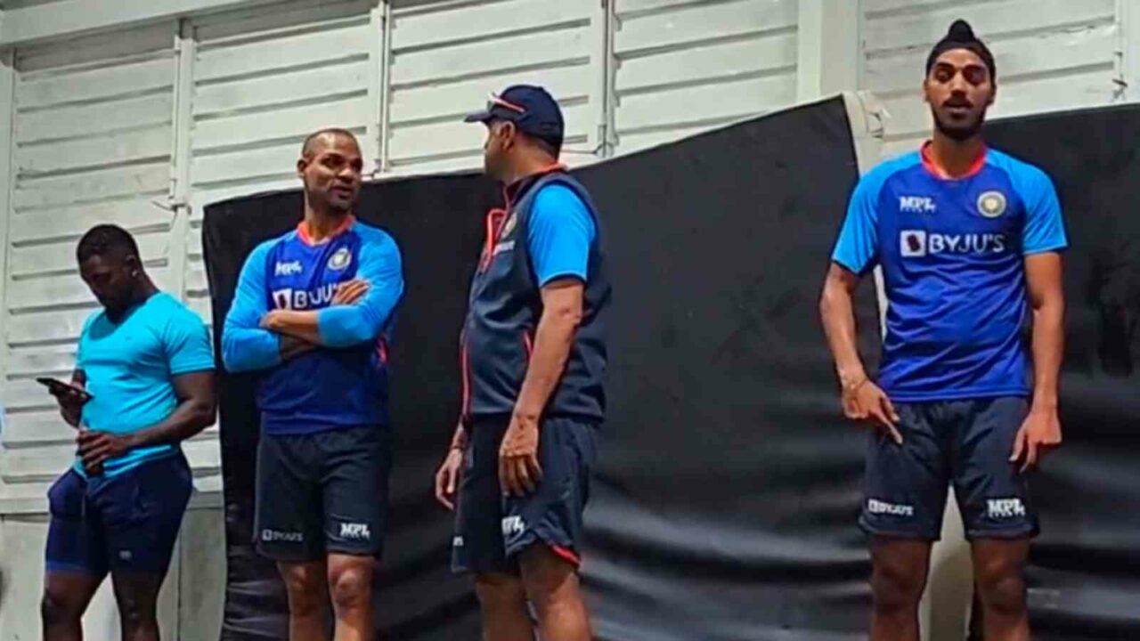 Team India sweats it out in nets ahead of first ODI against West Indies