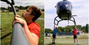 Watch: YouTubers smash Guinness World Record by doing 25 pull-ups from helicopter
