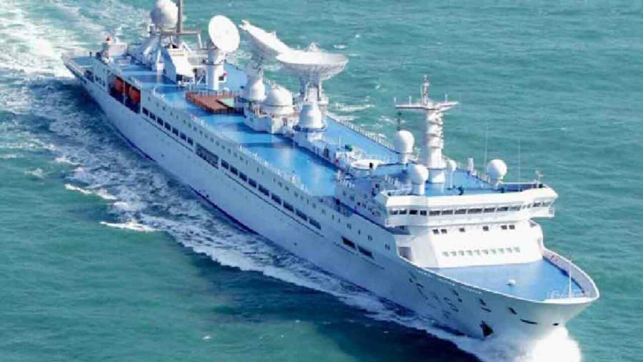 Chinese spy vessel Yuan Wang 5 arrives in Sri Lanka, docks at Hambantota Port