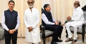 'Is this a Governor House or political office?' Balakrishnan asks the Governor after his meeting with Rajinikanth