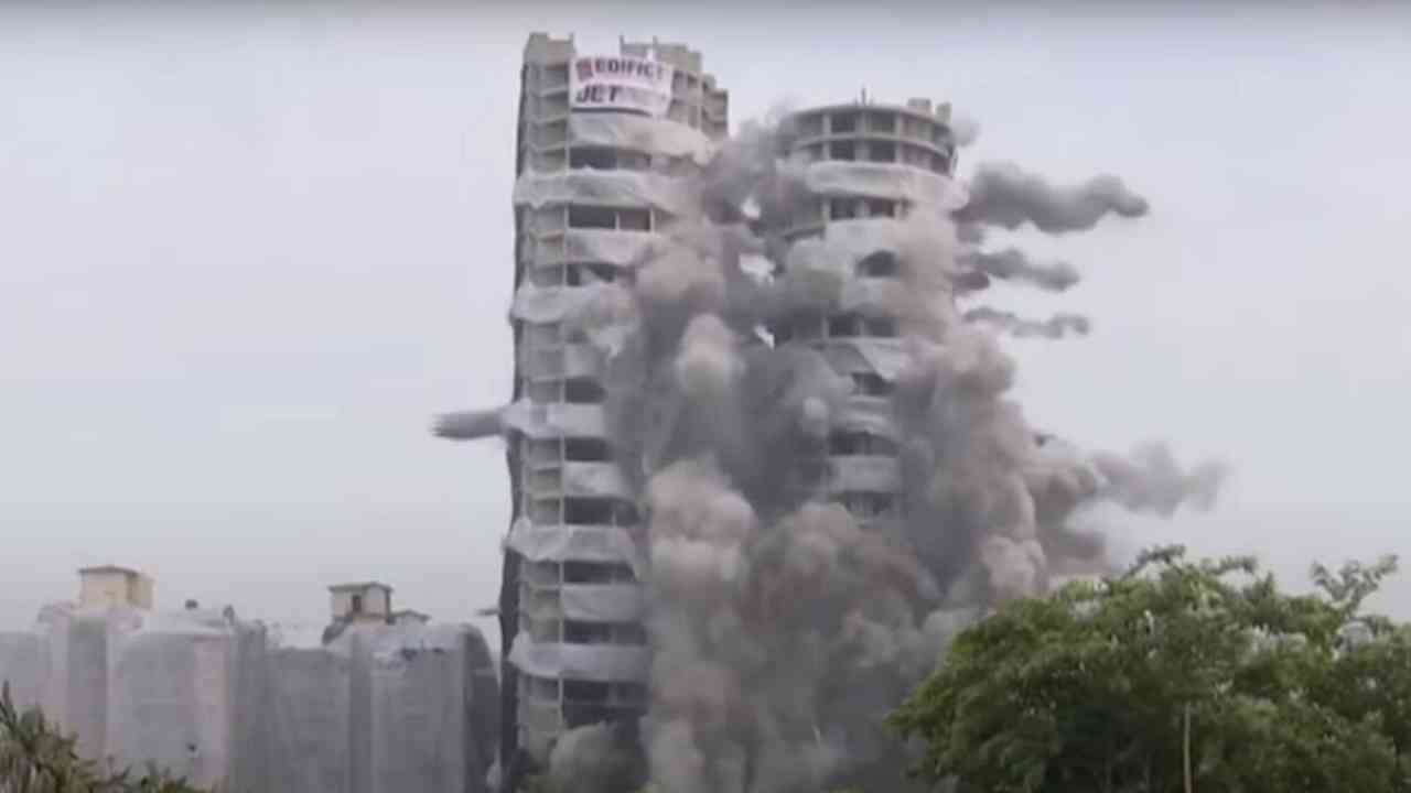 Noida: Supertech twin towers razed to ground