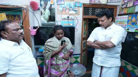 TN Education Minister visits parents of girl who died by suicide in Kallakurichi