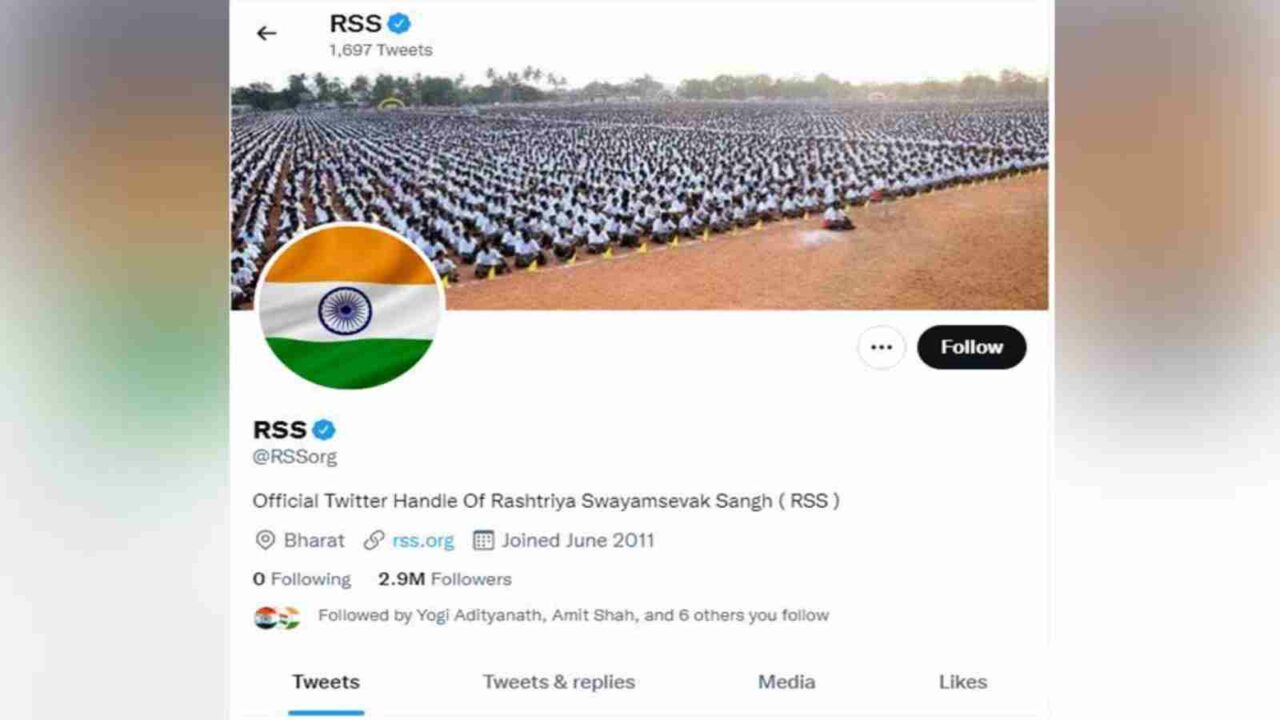 RSS changes profile pictures of its social media accounts to national flag