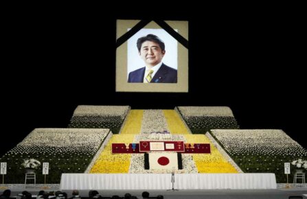 With flowers and a gun salute, Japan bids farewell to Abe at state funeral