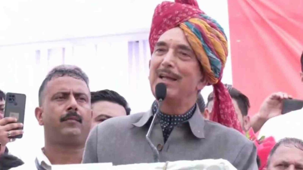 Azad spells out agenda of his new party; restoration of J-K's statehood top priority