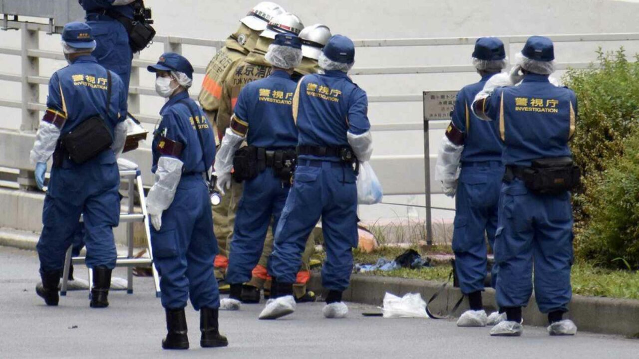 Japanese man sets himself on fire in apparent protest at former PM's state funeral