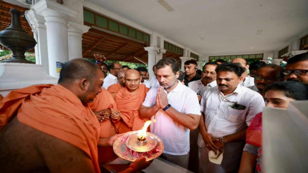 Rahul Gandhi begins 4th day of Kerala leg of Bharat Jodo Yatra on spiritual note