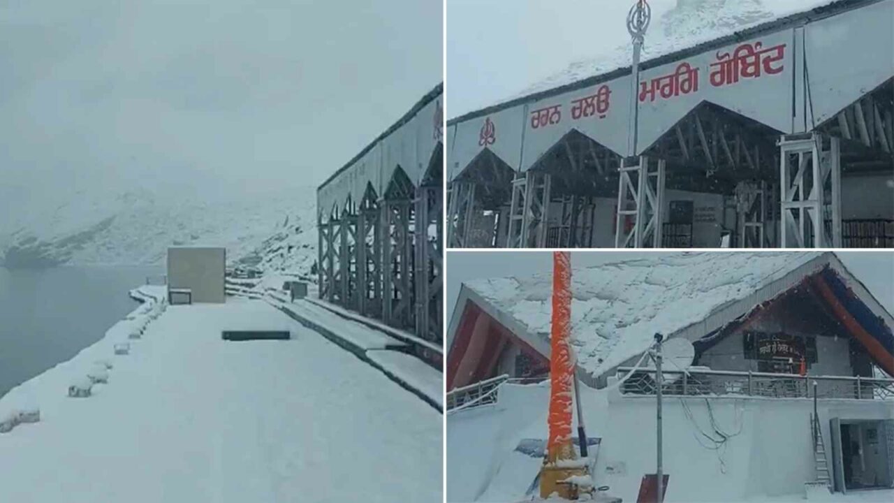 Uttarakhand: Pilgrimage to Hemkunt Sahib halts due to heavy snowfall in Chamoli