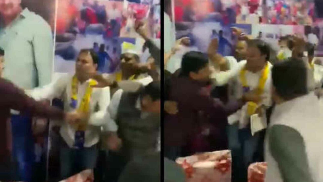 AAP MLA Gulab Singh Yadav thrashed by party workers, purportedly for selling MCD poll ticket