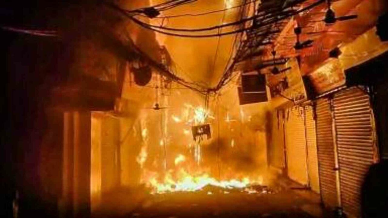 Over 50 shops gutted in fire at wholesale market in Delhi's Chandni Chowk