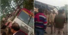 Six dead, 15 injured after bus collides with truck in UP's Bahraich