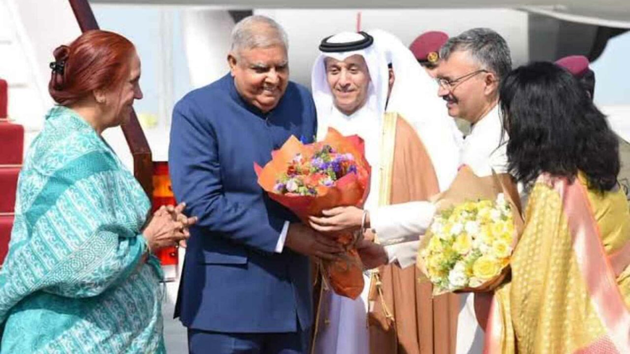 VP Dhankhar meets world leaders on sidelines of FIFA World Cup in Qatar